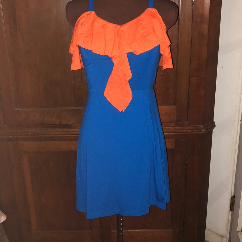 Gameday Gorgeous UF Gator Orange and Blue Dress XS